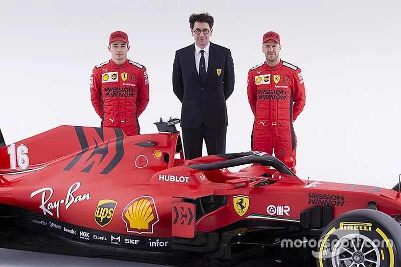 Sebastian Vettel, Ferrari, Charles Leclerc, Ferrari, Mattia Binotto, directeur de Ferrari, Ferrari SF1000