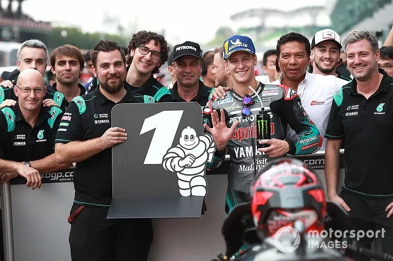Pole sitter Fabio Quartararo, Petronas Yamaha SRT
