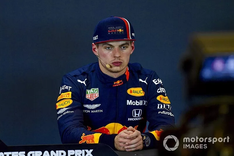 Max Verstappen, Red Bull Racing, in the post Qualifying Press Conference