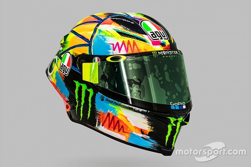 In beeld: Alle wintertest-helmen van Valentino Rossi