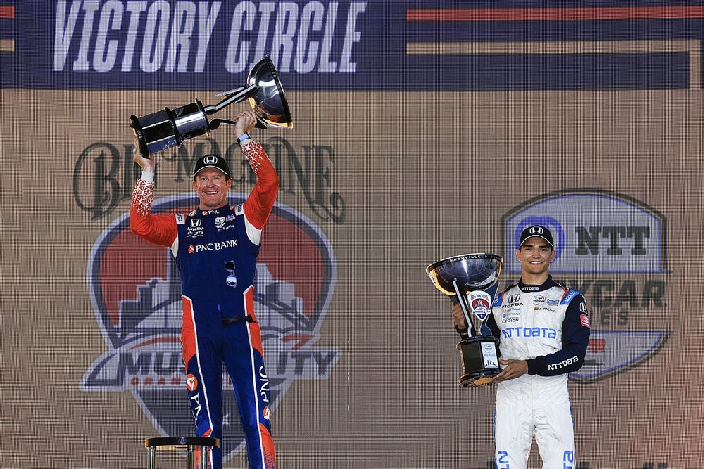 Podio: Scott Dixon, Chip Ganassi Racing Honda, Alex Palou, Chip Ganassi Racing Honda