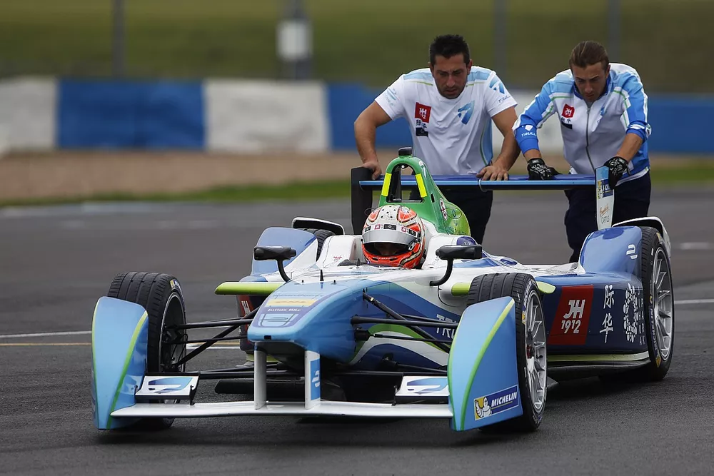 Liuzzi Donington Formula E testing 2015