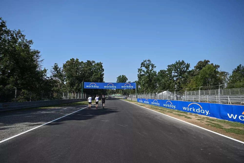 Circuit detail and Workday trackside branding  