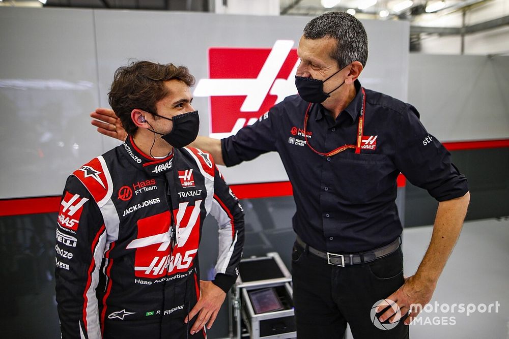 Pietro Fittipaldi, Haas F1, with Guenther Steiner, Team Principal, Haas F1