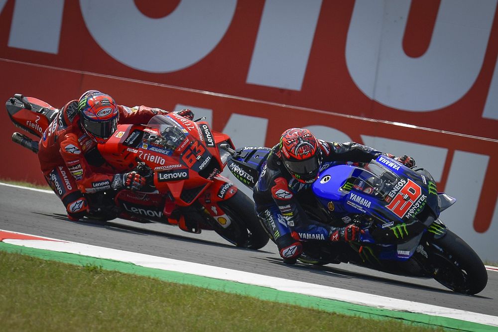 Fabio Quartararo, Yamaha Factory Racing, Francesco Bagnaia, Ducati Team