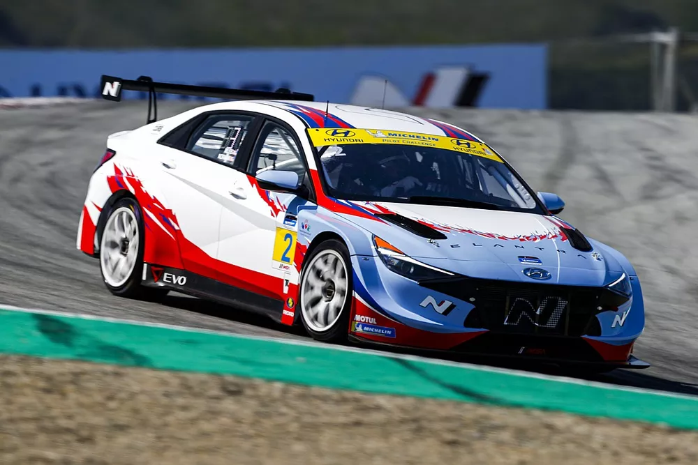 #2: Bryan Herta Autosport w/ Curb Agajanian, Hyundai Elantra N TCR, TCR: AJ Muss, Ryan Norman