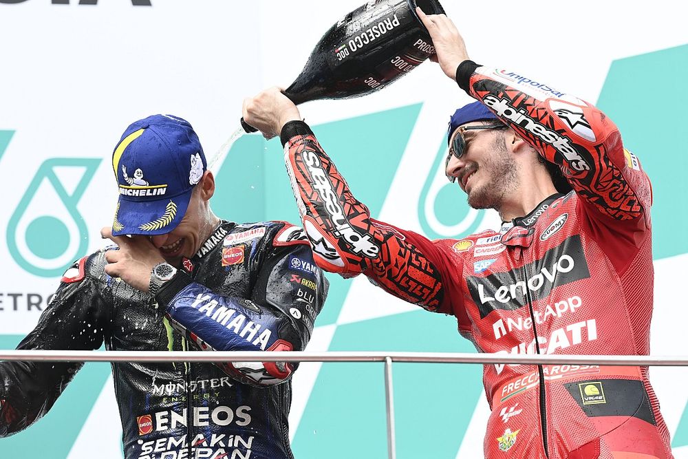 Fabio Quartararo, Yamaha Factory Racing, Francesco Bagnaia, Ducati Team