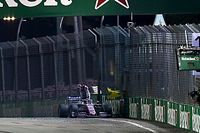 Problemas de motor y direcci&oacute;n obligaron al retiro de P&eacute;rez