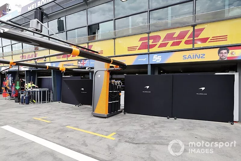 McLaren pits