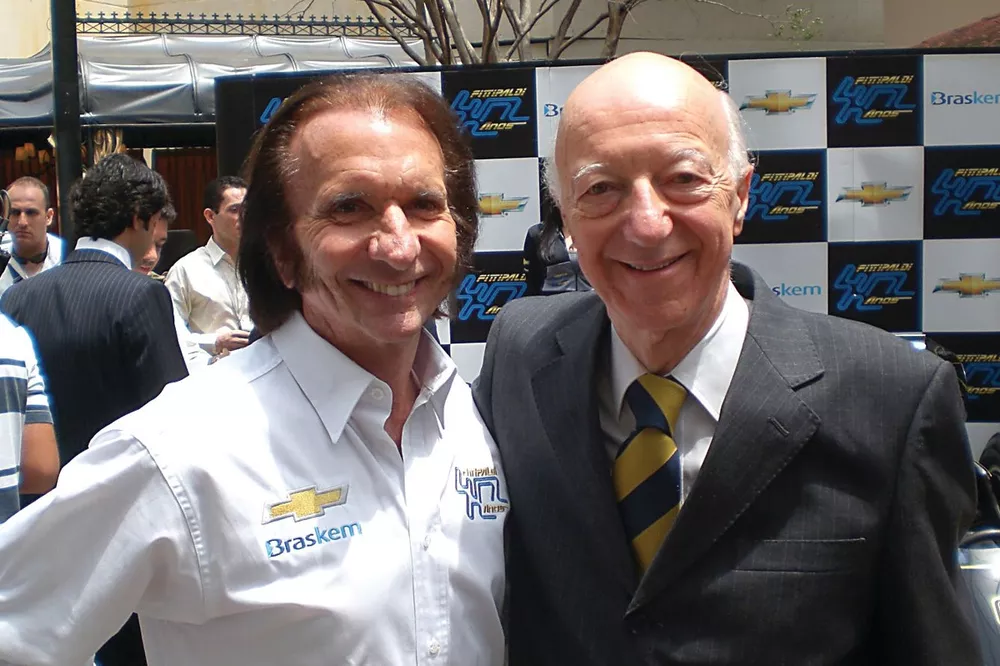Claudio Carsughi e Emerson Fittipaldi