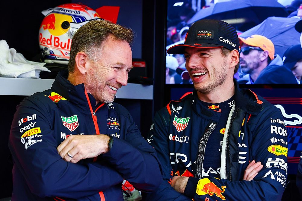 Christian Horner, Director Red Bull Racing, Max Verstappen, Red Bull Racing