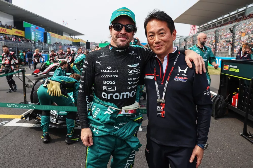 Fernando Alonso, Koji Watanabe HRC President