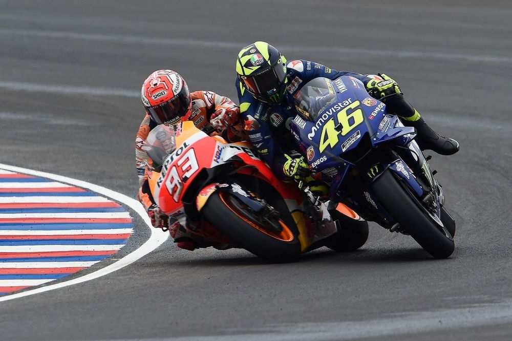 Marc Márquez Valentino Rossi clash