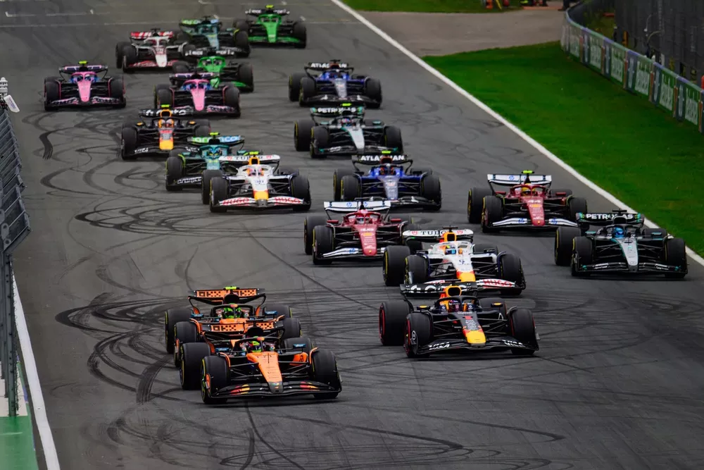 La partenza del GP d'Olanda