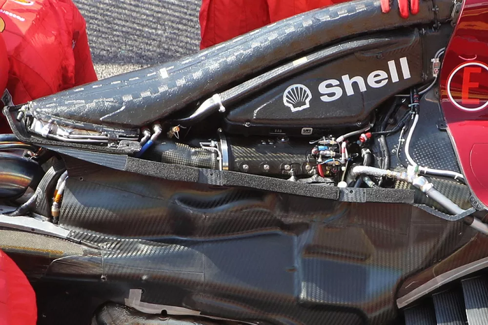 Detalle del Ferrari SF1000