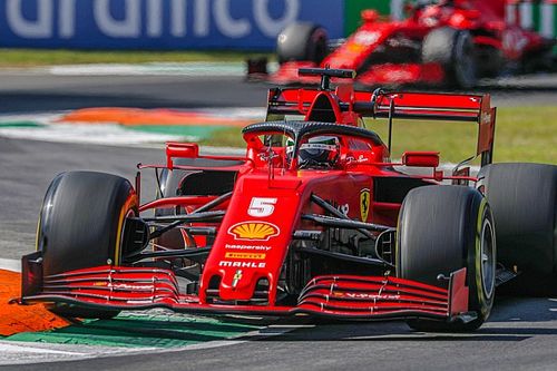 Vettel says Ferrari's car a "handful" to drive at Monza