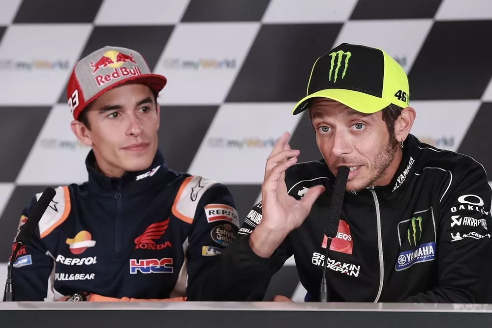 Marc Marquez, Repsol Honda Team, Valentino Rossi, Yamaha Factory Racing