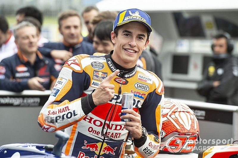 El ganador de la pole, Marc Marquez, Repsol Honda Team