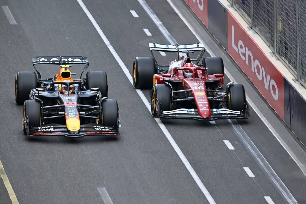 Charles Leclerc, Ferrari, Yuki Tsunoda, Red Bull Racing Team