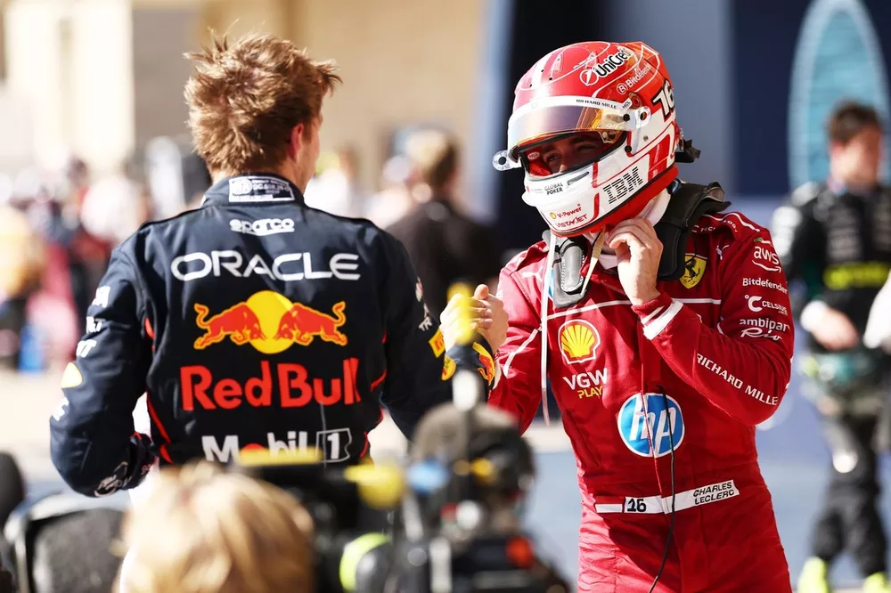 Charles Leclerc, Ferrari, Max Verstappen, Red Bull Racing