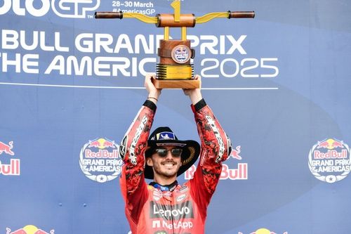 MotoGP - Bagnaia: Não teria vencido nos EUA se Márquez não tivesse caído