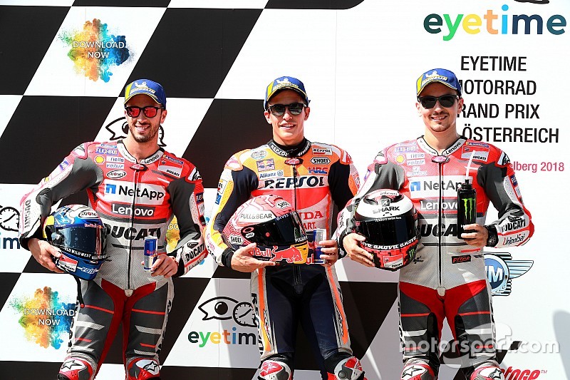 La grille de départ du GP d'Autriche MotoGP