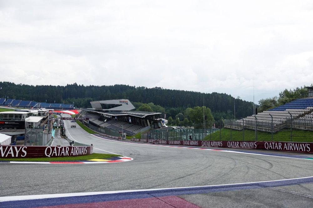 Circuit detail and Qatar Airways trackside branding