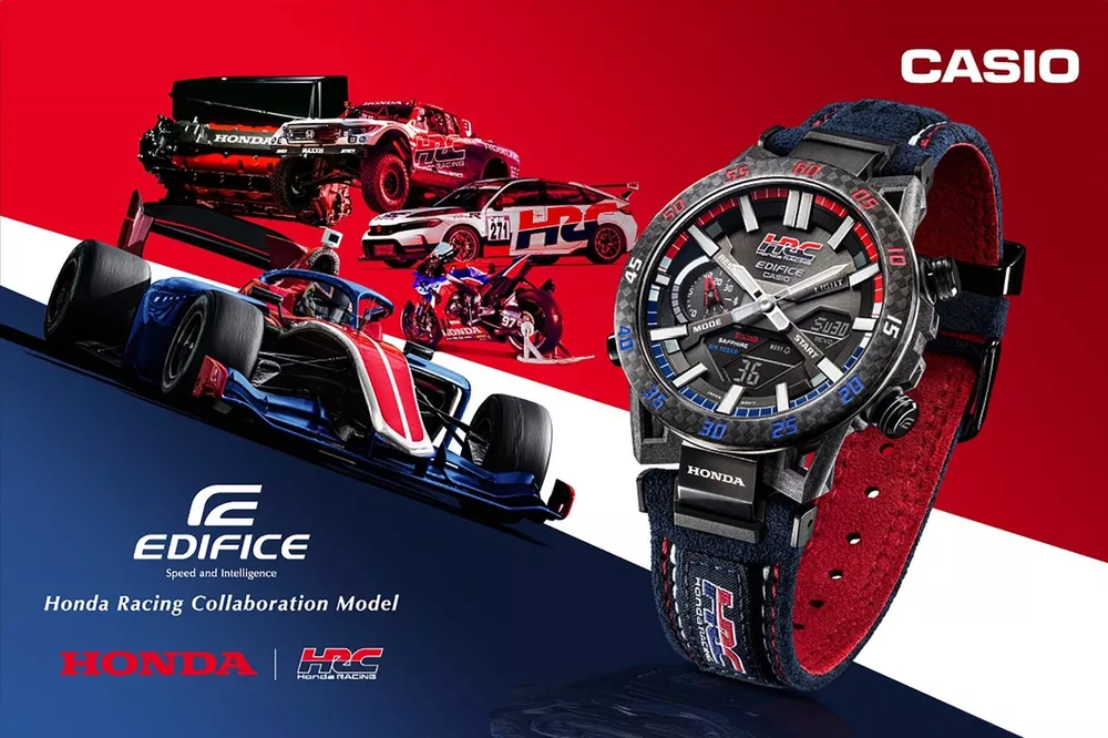 カシオEDIFICEとホンダ・レーシング／HRCコラボウオッチ最新モデルが