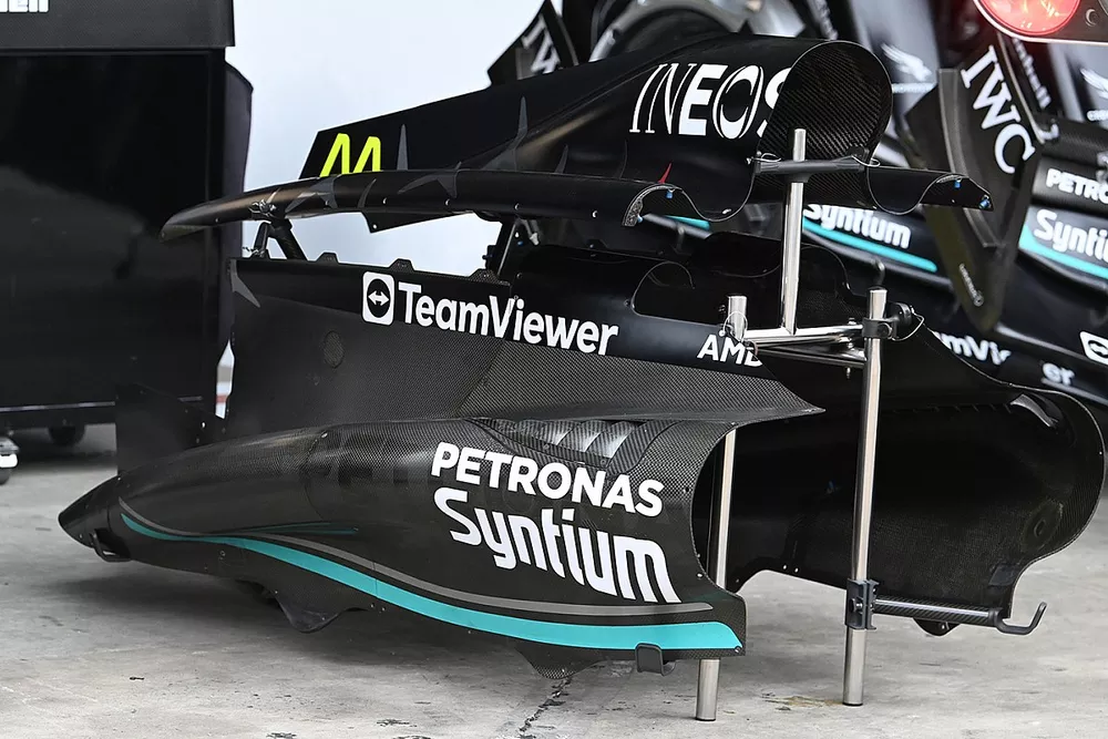 Mercedes W14 detail