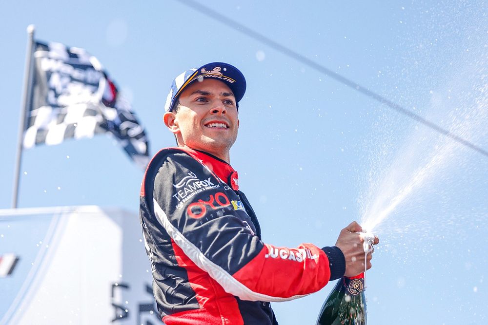 #31: Whelen Engineering Racing, Cadillac DPi, DPi: Pipo Derani, Tristan Nunez podium