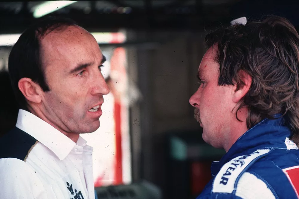 Frank Williams with Keke Rosberg, Williams