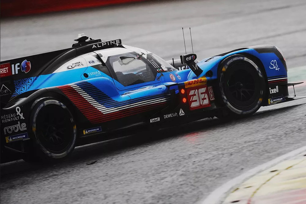 #36 Alpine ELF Team Alpine A480 Gibson Hypercar of Andr&eacute; Negrao, Nicolas Lapierre, Matthieu Vaxiviere 