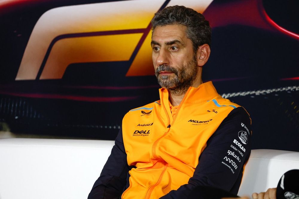 Andrea Stella, Team Principal, McLaren F1 Team, in the team principals Press Conference