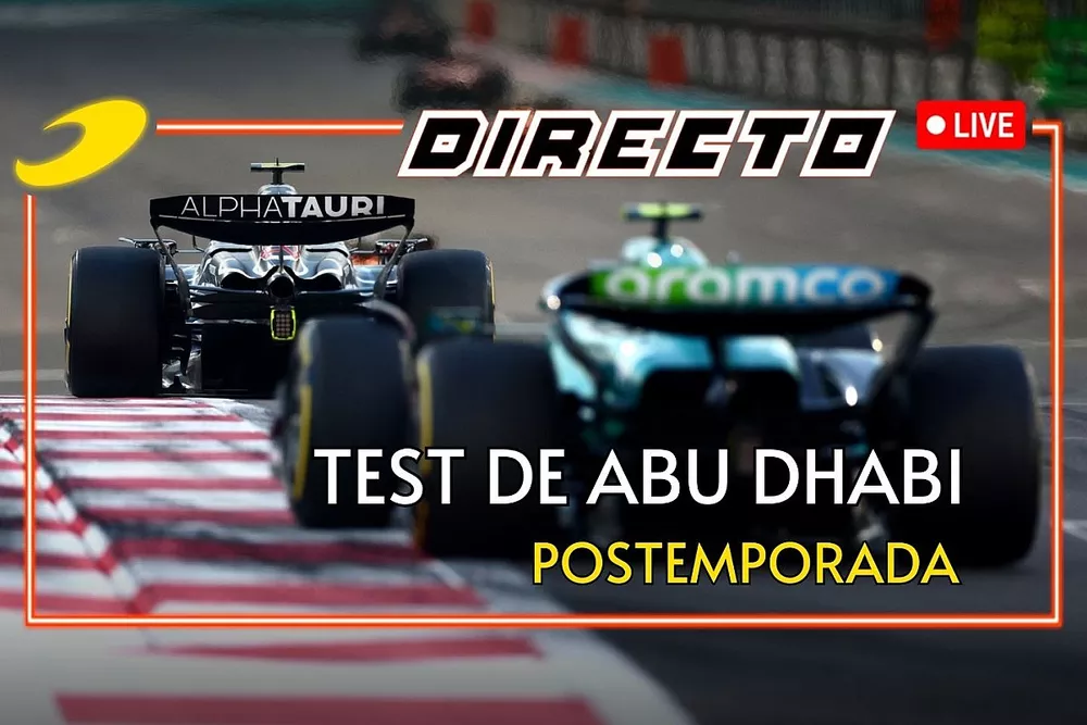 Live test postemporada Abu Dhabi 2023 de F1
