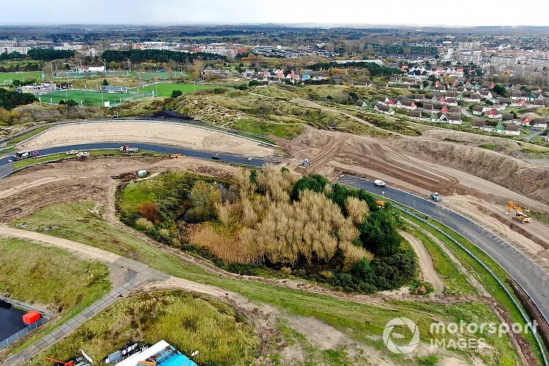 Les travaux sur le circuit de Zandvoort pour le Grand Prix des Pays-Bas