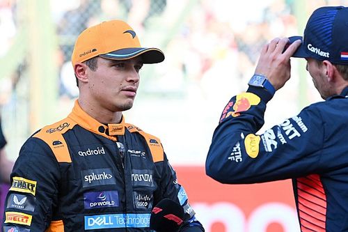 Norris, muy molesto con Checo Pérez en el VSC: "Casi choca conmigo"