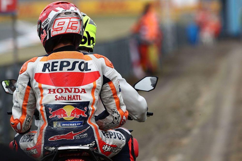 Marc Márquez, Repsol Honda Team después de la caída