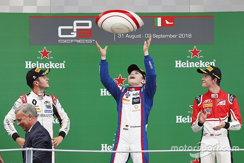 Beckmann repite victoria y Hubert se afianza en el liderato de la GP3