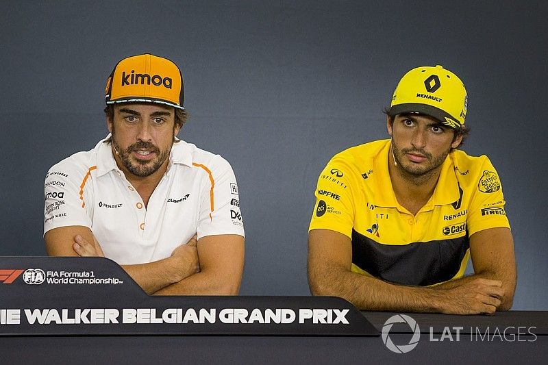 Fernando Alonso, McLaren y Carlos Sainz Jr., Renault Sport F1 Team