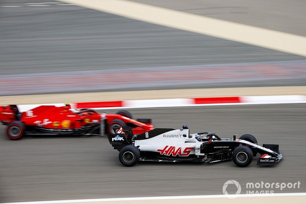 Romain Grosjean, Haas VF-20, Charles Leclerc, Ferrari SF1000
