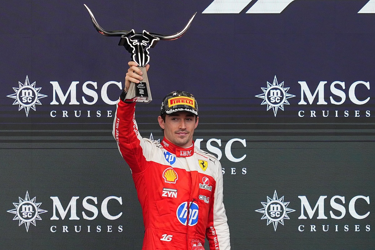 F1: Leclerc detalha "avanço" da Ferrari após pódio no GP dos EUA