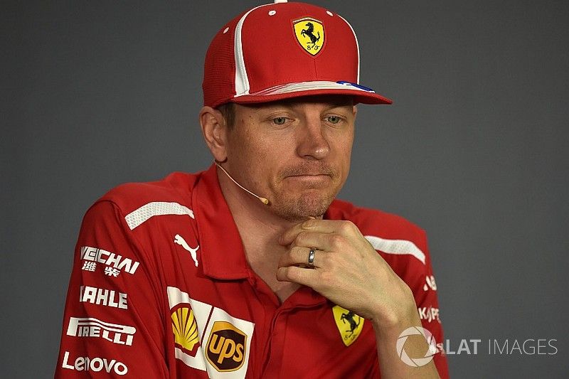 Kimi Raikkonen, Ferrari en la conferencia de prensa