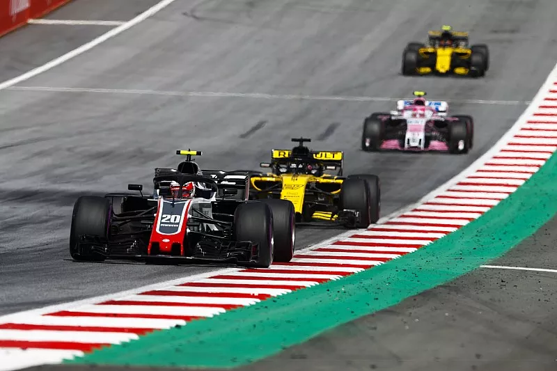 كيفن ماغنوسن، هاس ونيكو هلكنبرغ، رينو وإستيبان أوكون، فورس إنديا وكارلوس ساينز الإبن، رينو



