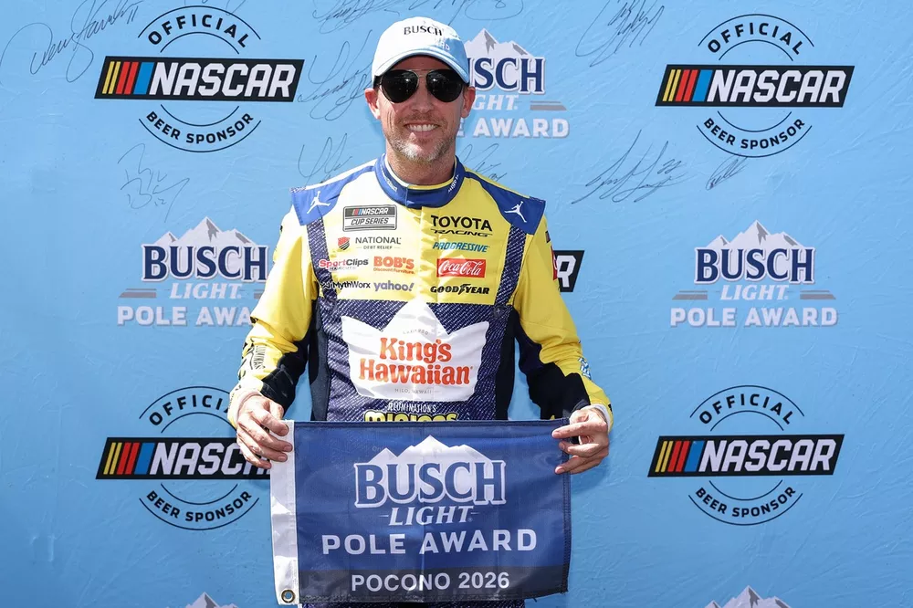 Three in a row! Denny Hamlin wins Cup Series race at Pocono