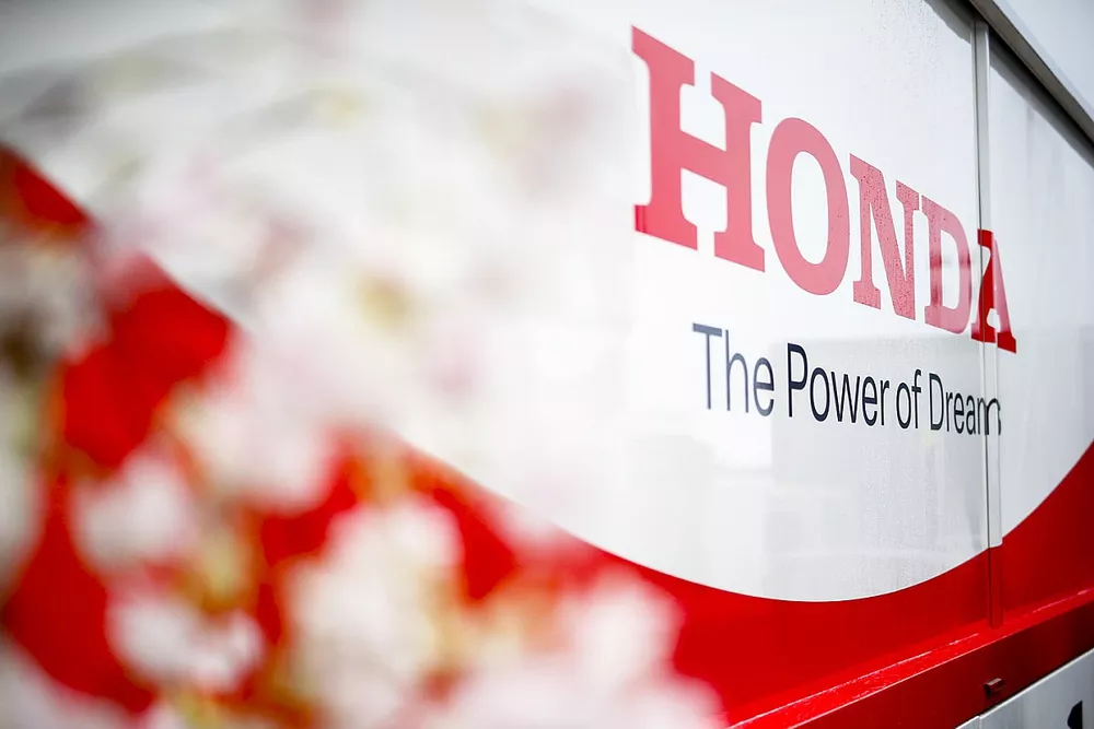 Honda Motorhome in the paddock
