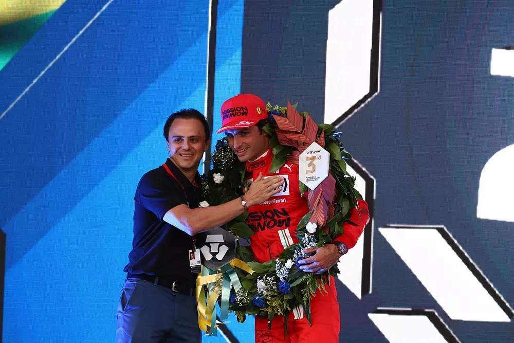 Felipe Massa and Carlos Sainz Jr., Ferrari 3rd place