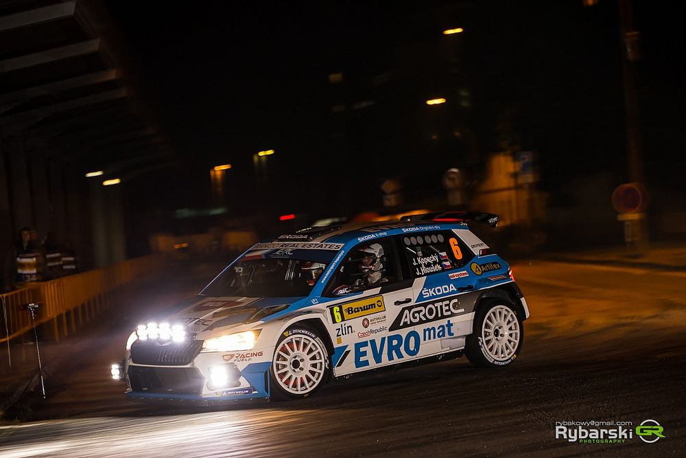 Jan Kopeck&yacute;, Jan Hlou&scaron;ek, Skoda Fabia Rally2 evo