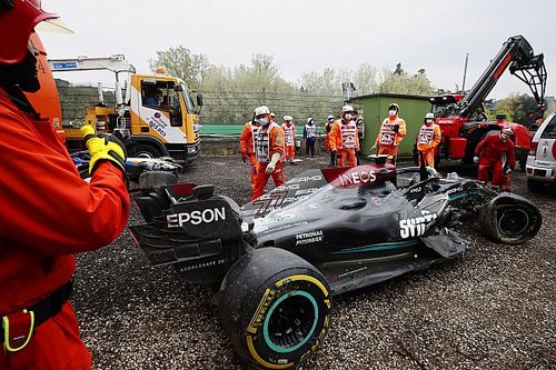 F1 stewards take no action over &lsquo;racing incident&rsquo; Bottas and Russell crash