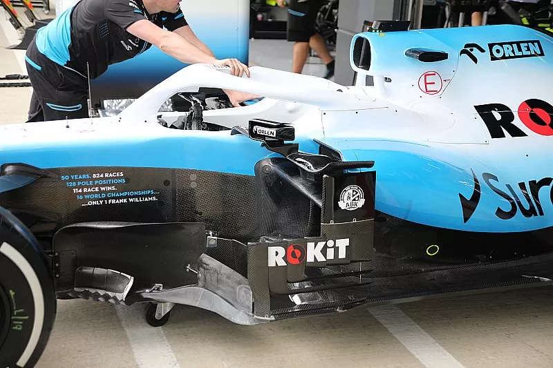 Williams FW42 zijkant detail