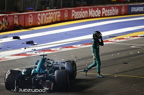 F1: Stroll está fora do GP de Singapura após batida na classificação; piloto não será substituído